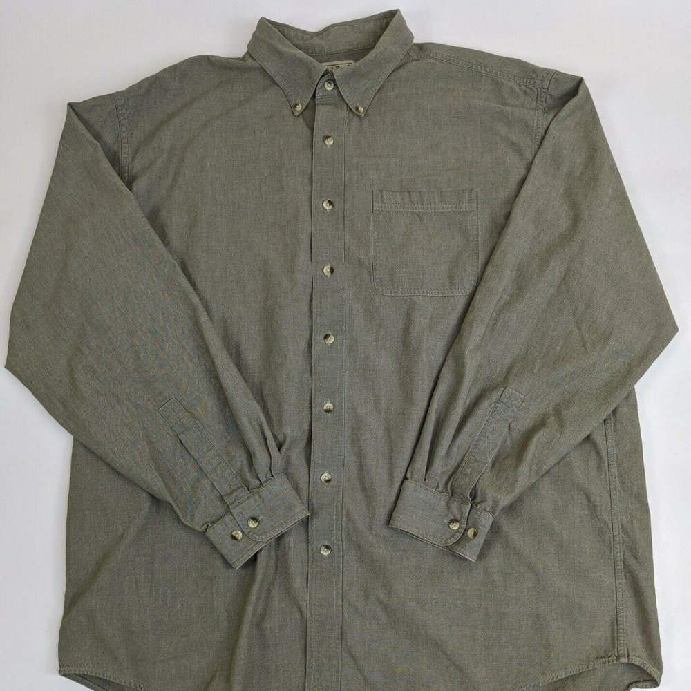 LL Bean XL Tall 100% Cotton Shirt